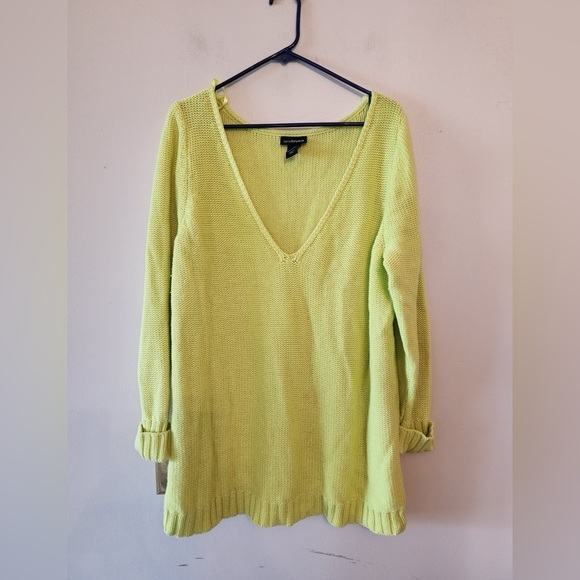 Lane Bryant Sweaters - Lane Bryant Womens 18/20 Sweater Pullover Green V Neck Knit L/S Cotton